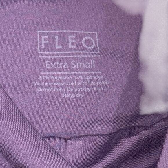 Fleo Comfortable Stretchy Soft Gym Athletic Leggings in Purple Size XS‎ - Picture 5 of 5